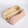 Cosmetic bag with a zipper, pink color