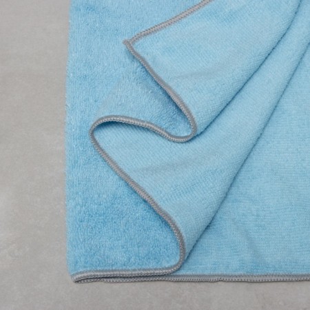Raccoon rag, 250 g/m², 60 × 80 cm, microfiber, with overlock, 1 pc, color of blue-6