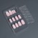 Fires “Fire”, 12 pcs, with adhesive plates, ballerina shape, pink/white color