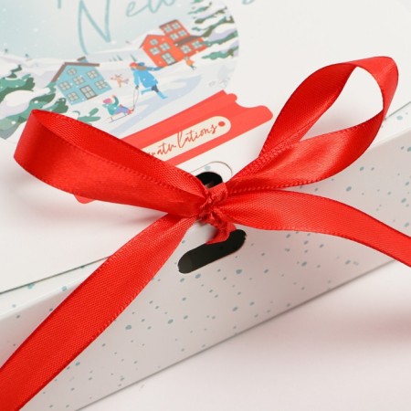 Folding double -sided box “Shard with snow”, 16.5 x 12.5 x 5 cm, New Year-4