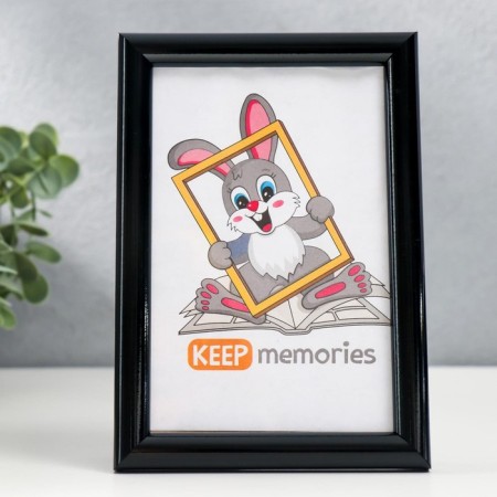 Photo frame plastic 10x15 Black (189)