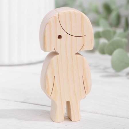 Harvesting for creativity "Figure girl with bangs in front of my eyes" 8x3.7 cm
