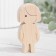 Harvesting for creativity "Figure girl with bangs in front of my eyes" 8x3.7 cm