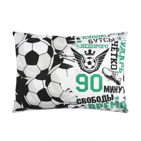Pillowcase "Ethel" football, 50x70 cm, 100% cotton, calico-2