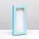 Gift box for tiles of chocolate, with a blue window, 17 x 8 x 1.4 cm
