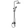 The shower system Fashun A52409-7, pouring 72.5 mm, with a tropical shower, hand watering can, black