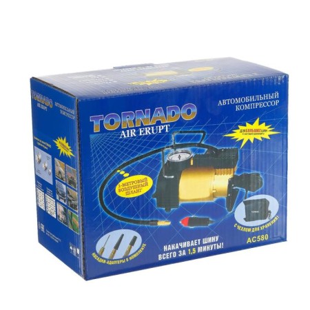 Car Tornado compressor AC-580, 14 A, 150 PSI, 30 l/m, 12 V-5