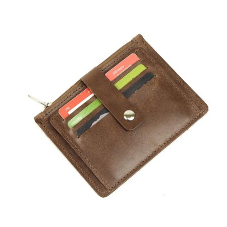 Cartholder, 2 departments, 7 pockets, brown dark pulp