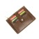 Cartholder, 2 departments, 7 pockets, brown dark pulp