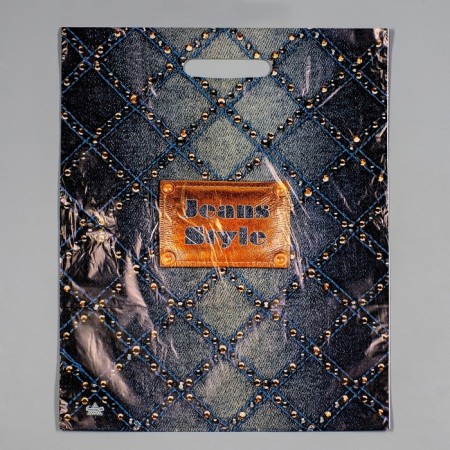 Pack "Denim Boutique", polyethylene with a cut pen, 27 μm 34 x 45 cm