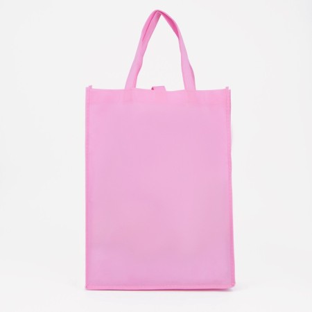 Button bag, outer pocket, pink color-1