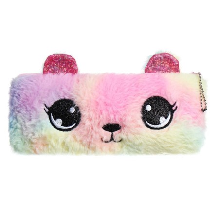 Penal School fur on the zipper Calligrata "Mishka", mix-8