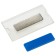 Horizontal badge 35 x 70mm, officePace, magnetic