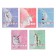 Notebook of 48 sheets in the Unicorn cage, cover coated cardboard, matte lamination Soft Touch, foil, mix