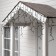 Garland "fringe" 3 x 0.6 m, IP65, UMS, dark rubber thread, 160 LED, glow warm white, 220 V