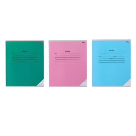 A notebook of 12 sheets in a frequent slant with an additional horizontal line "Classic", cover coated paper, offset block, mix
