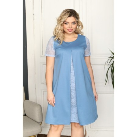 Women's dress, size 60, blue color-12