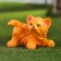Figure "Red Kitten" 12x15x12cm