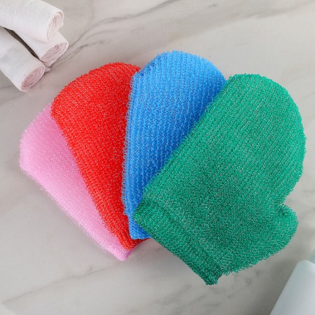 Body washcloth "mittens", 27 × 22 cm, color mix-5