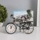 Photo frame Plastic with clock "Bicycle" 10x15 cm, 18x22 cm