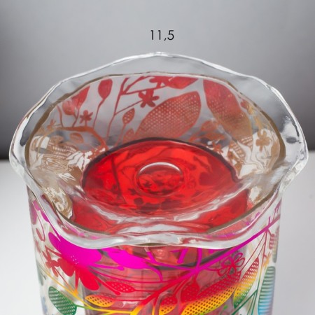 Aromariner touchscap "Spring flowers" G9 35W silver 13x13x20 cm 10.5x10.5x20 cm Risalux 7986-4