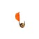 Mormyshka Orange column + ball gold 0.8 g