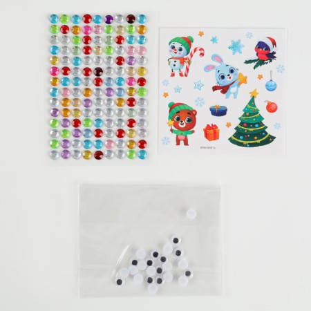 Set for decorating magnets for the New Year "Winter Fairy Tale", New Year's set for creativity-3