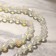 Beads "Moonstone" rhombus, 45 cm