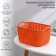 Storage basket with handles "Weaving", plastic, 24 × 16 × 13 cm, color mix