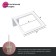 Ersh for the toilet IDDIS SLIDE, 103x113x336 mm, matte glass, white matte
