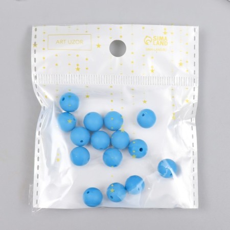 Busina silicone "round" pirate blue d = 0.9 cm-2