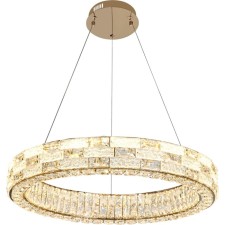 Светильник подвесной Stilfort 4014/03/06P Gabbana, 1х60Вт, LED, 600х600 мм, пульт ДУ, 2800-6500К, 4400Лм, цвет золото