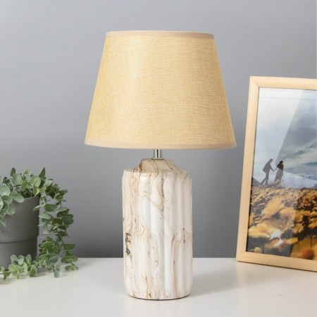 Iris table lamp E14 40W Beige 22x22x39 cm Risalux