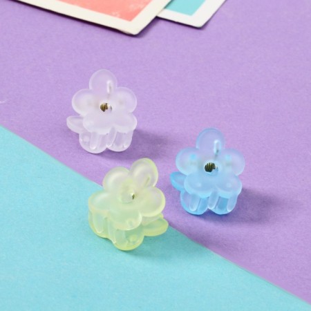 Hair crab "Sonya" (set 10 pcs) chamomile, 1.5 cm, mix-1
