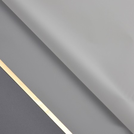 Matte flowing film, "with gold embossing", 57x57 cm, transparent-1