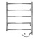 Domoterm electric heated towel rail "Calipso", 500 x 700 mm, 5 crossbars, right, chrome