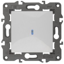 Backlight switch, 10AX 250V, IP20, era Elegance, white