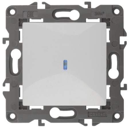 Backlight switch, 10AX 250V, IP20, era Elegance, white