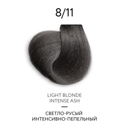 Cream-color hair Permanent Ollin Professional Color Platinum Collection, tone 8/11, 100 ml