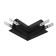 Corner Connector 90 ° Exign built under GCL 9.5 mm, black
