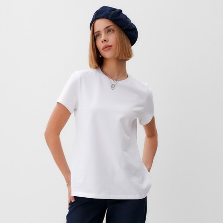 Women's T-shirt Minaku: Exclusive Print Goose Color White, Rr. 50-1