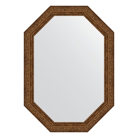 Mirror in the baguette frame, vignette aged bronze 56 mm, 50x70 cm