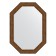 Mirror in the baguette frame, vignette aged bronze 56 mm, 50x70 cm