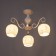 Lucy chandelier 3x60W E27 Antique bronze 60x60x29cm