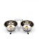 A set of 2 relief bowls on a stand, 2 x 350 ml