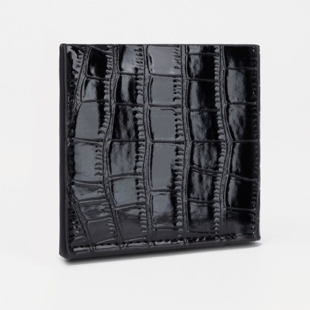 Male purse without fastening, black color-1
