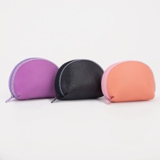Women's wallet with zipper, color mix