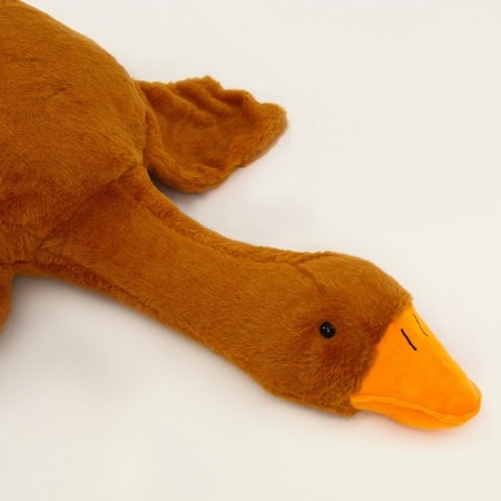 Skill of a soft toy "Goose", 110 cm, beige color-7