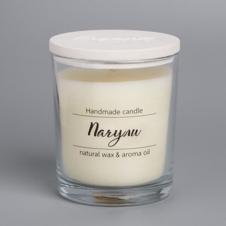 A candle in a glass flavored "patchouli", 7x7 cm, 27 hours-3
