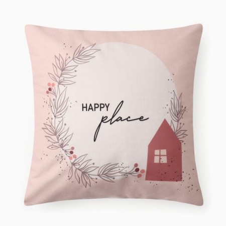 Case on the pillow Ethel "Happy Place", 40*40 cm, 100 p/e, velor